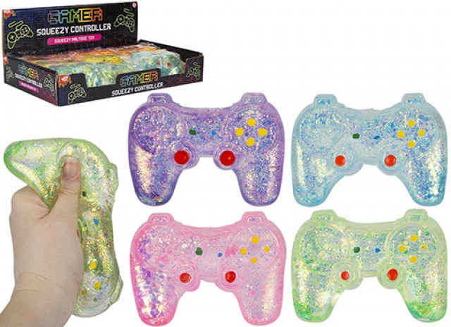SQUISHY GAME CONTROLLER  Squishy 10cm in TPR+ Maltose In bag- In espo da 12pz 4ass…x12…x72